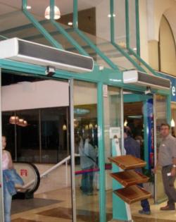 Cortina de aire comercial